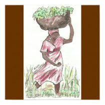Fine Art Print on canvas/Haitian Woman