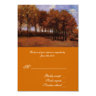 Fine art RSVP cards for fall weddings. Invites