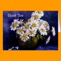 Fine Art Still Life Thank You Card Purple, White cards
