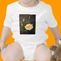 Fine Art Yellow Rose and Buds Still Life t-shirts