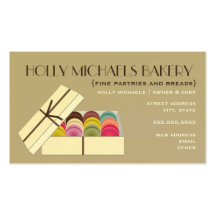 Fine Bakery Business Card - One Dozen Macarons