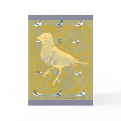 Fine finch yellow: art cards by eyecontact