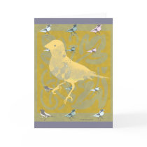 Fine finch yellow: art cards