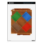 Fine Leather Craft Print iPad 3 Decal