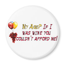 Fine Wine Fridge Magnet
