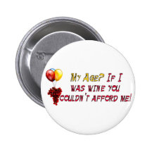Fine Wine Pinback Buttons