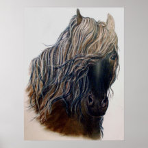 Fineart Mustang Horse Poster