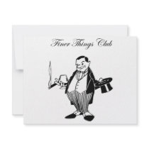 Finer Things Club Cigar Character invitations by finerthingsbuffalo Finer Things Club Cigar Character invitations