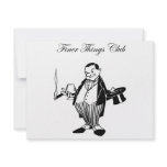 Finer Things Club Cigar Character Personalized Invitation