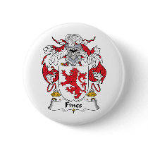Fines Family Crest buttons by coatsofarms Fines Family Crest buttons