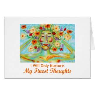 "Finest Thoughts" Affirmation Card