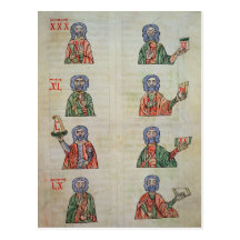 Finger counting from 1 to 20000 postcard