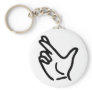finger crossed icon key chain