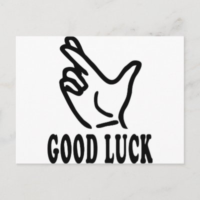 finger good luck icon post card by TomaniacLines finger good luck icon