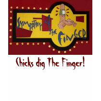 Finger Logo, Chicks dig The Finger! - Customized t-shirts