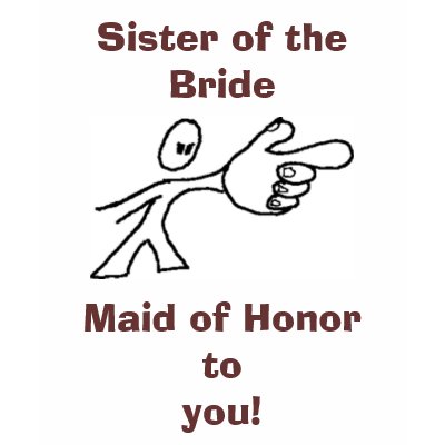 finger-pointing, Sister of the Bride, Maid of H... Tank Top by lucymedeiros