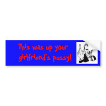 Fingered. bumper stickers