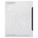 Fingerprint business letterhead