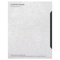 Fingerprint business letterhead