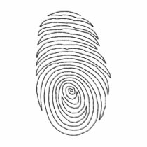 Fingerprint embroidered shirts