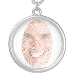 Fingerprint Face Keepsake Charm Necklaces