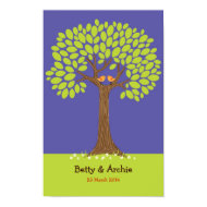 Fingerprint / Signature Tree Wedding (Nighttime) print