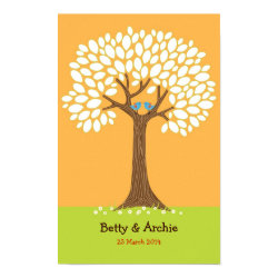 Fingerprint / Signature Tree Wedding (Sunset) print