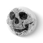 Fingerprint skull pinback buttons
