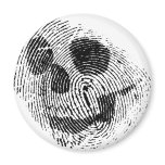 Fingerprint skull refrigerator magnets
