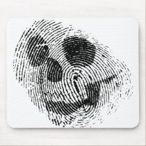 Fingerprint skull mousepads