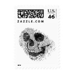 Fingerprint skull postage