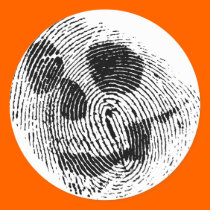 Fingerprint skull stickers