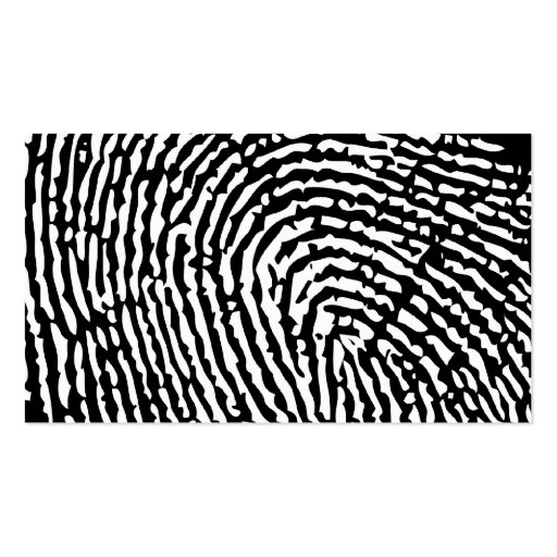 Fingerprints Modern Business Card Template (back side)