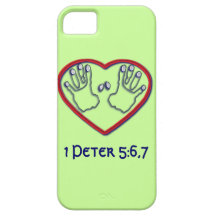 Fingerprints of God - 1 Peter 5:6-7 iPhone 5 Cover