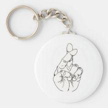 Fingers Crossed Key Chain