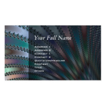 Fingers Fractal Art Business Card