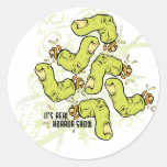 Fingers Round Stickers