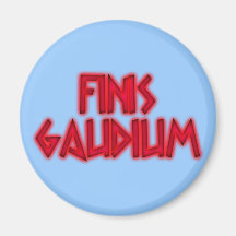 finis gaudium latin fridge magnet