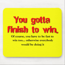 Finish to Win Dirt Bike Motocross Mousepad mousepads