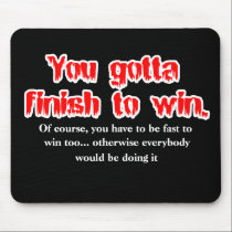 Finish to Win Dirt Bike Motocross Mousepad mousepads