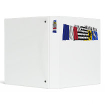 Finistère, Bretagne & France flags Binder