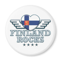 Finland B Rocks v2 Fridge Magnets