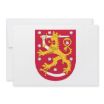 Finland Coat of Arms Custom Invites