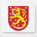Finland Coat of Arms Mousepad by FlagTshirts Finland Coat of Arms Mousepad