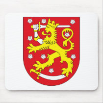 Finland Coat of Arms Mousepad by FlagTshirts Finland Coat of Arms Mousepad