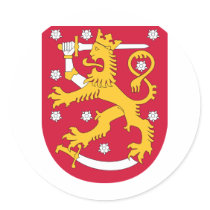 Finland coat of arms stickers