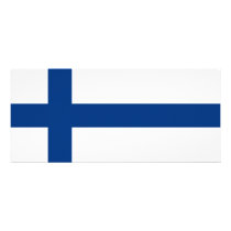 Finland – Finnish National Flag Rack Card Design