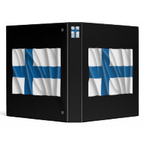 FINLAND FLAG 3 RING BINDER