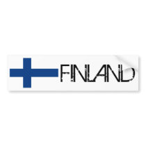 Finland Flag Bumper Sticker