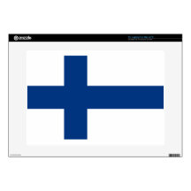 Finland Flag Decal For 15" Laptop